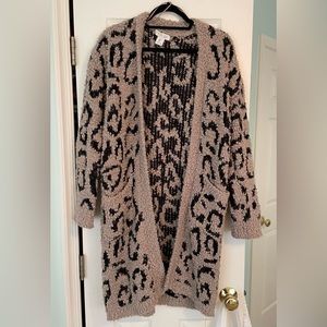 Cheetah print cardigan